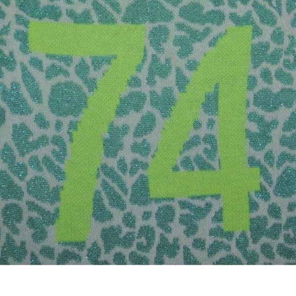 Womens Crop Sweater Juicy Couture S Neon Green Metallic Long Sleeve Sweatshirt - Picture 4 of 5